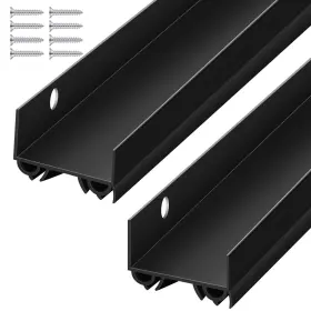 Yyj-lineshading-1216 Lineshading 2 Sets Door Sweep Plastic Pvc 1 3/4 Inch X 36 Slide On Bottom Exterior... Fast Ship