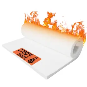 Lyrufexon 721295522380 Ceramic Fiber Insulation 31 Inch X24 X1 Thick 2600f Fireproof Blanke