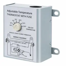 Lytesolar 58033 Adjustable Thermostat Switch 50 F 120 13a 120v Max 1200