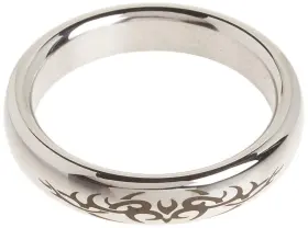 M2m 892280013883 Metal C-ring Stainless Steel With Tribal Design 2.0