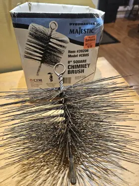 39206 Majestic Cb8s Pyromaster 8 Inch Square Chimney Brush Item #39206 Model #cb8s 39206 Majestic Cb8s Pyromaster 8 Inch Square Chimney Brush Item #39206 Model #cb8s