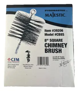 Cbg6r Majestic Chimney Brush 8 Inch Square Nos Handle Not Included Cbg6r Majestic Chimney Brush 8 Inch Square Nos Handle Not Included
