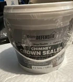Masonrydefender 445057840842 Chimney Crown Sealer - Brushable Sealant Fixes Cracked Tops And Prevents C