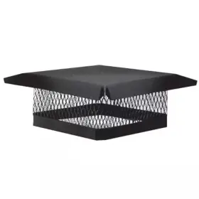 Master Flow 313018983976 Chimney Cap 9 Inch X 13 Black Galvanized Steel Fixed Hardware