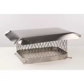 Master Flow 726084577725 13 Inch X Stainless Steel Fixed Chimney Cap