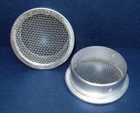 Maurice Franklin 738312062040 2 Inch Round Open Screen Vent - Mill Pkg Of 6 Maurice Franklin 738312062040 2 Inch Round Open Screen Vent - Mill Pkg Of 6