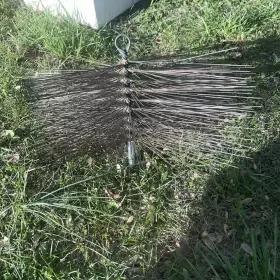 Brush-8.5in Meeco 31212 Mill-rose Co Chimney Brush 12in X Square Metal From Top To Base #3