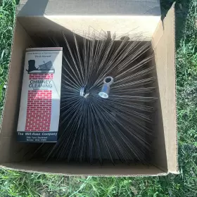 Brush-8.5in Meeco 31212 Mill-rose Co Chimney Brush 12in X Square Metal From Top To Base