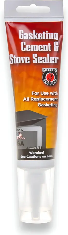 Meeco Mfg Co Inc 445039115135 Meecos Red Devil 110 Black Gasketing Cement And Stove Sealer - High-temperature A