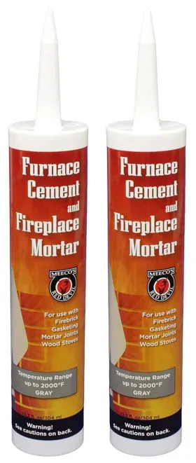 Meeco Mfg Co Inc 711181614381 Meecos Red Devil 121 Furnace Cement And Fireplace Mortar Two Pack