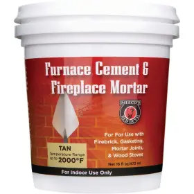 1373 Meecos Red Devil 1 Pt. Tan Furnace Cement And Fireplace Mortar