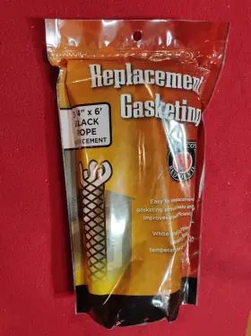 Meecos Red Devil 205bk 3/4 Inch X 6 Ft. Black Rope Gasketing With Cement - New