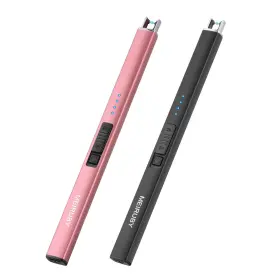 Meiruby 724087529994 2 Pack Electric Candle Lighter Christmas Stocking Black / Rose Gold Meiruby 724087529994 2 Pack Electric Candle Lighter Christmas Stocking Black / Rose Gold
