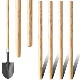 Menkxi Hen-menkxi-329 4 Pcs Wooden Shovel Handle Ash Replacement For Long D Shovels R