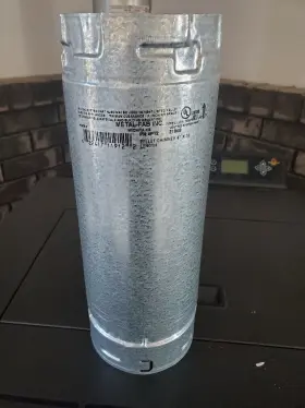 4p12 Metal Fab Metal-fab Chimney Pipe For Pellet Stove 4 Inch Diameter 12 Long #2