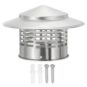 Metallixity 601968078096 4 Inch Chimney Cap 304 Stainless Steel Round Cover Hood Screen Screws For Stove Metallixity 601968078096 4 Inch Chimney Cap 304 Stainless Steel Round Cover Hood Screen Screws For Stove