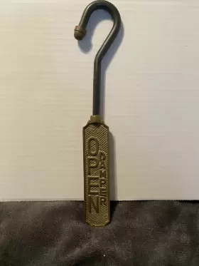 5800 Mgs Metal Fireplace Damper Pull With Solid Brass Handle Wood Stoves Pellet #2