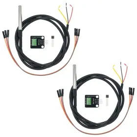 Micreen-dtsmk-050701 Micreen 2 Pack Temperature Sensor Module Kit With Waterproof Stainless Steel Probe T