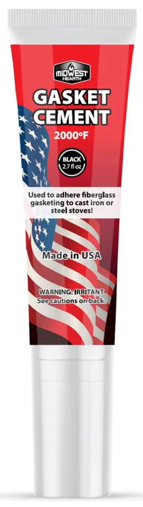 Midwest Hearth 313110553572 Stove Gasket Cement 2.7-ounce Tube Black