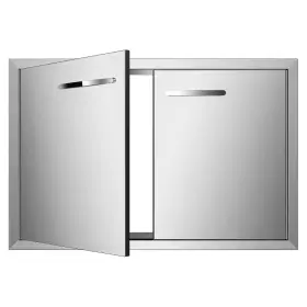 Skcxm-sjpu20 Migoda Bbq Access Door 33 Inch W X 22 H Stainless Steel Silver