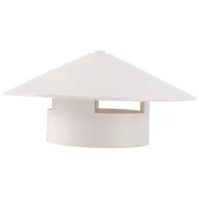 17193677322945 Mikikit Pvc Rain Hat 3 Inch Roof Vent Cap Cowl Cover Mushroom Shaped Chimney