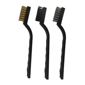 Mug021 Missdong 3-piece Mini Wire Brush Set For Efficient Cleaning And Rust Removal - 9 Inch