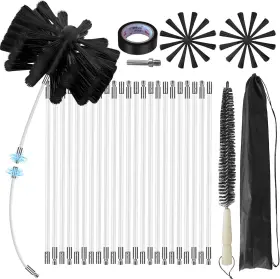 Usm-jj00011-30 Mosxoed 30feet Chimney Sweep Kit 6 In Brush Head Dryer Vent Cleaner Sweep&c Usm-jj00011-30 Mosxoed 30feet Chimney Sweep Kit 6 In Brush Head Dryer Vent Cleaner Sweep&c