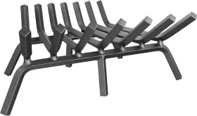 Mr Ironstone 800689622902 Fireplace Grate 21 Inch Solid Steel Heavy Duty Log Grates