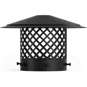 Mximu 313098897873 8 Inch Black Round Galvanized Steel Fireplace Chimney Caps For Outside