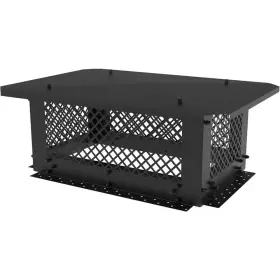 Mximu 445014310326 13 Inch X 21 Black Galvanized Steel Fireplace Chimney Caps For Outside