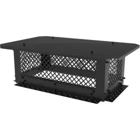 Mximu 445022589509 13 Inch X 24 Black Galvanized Steel Fireplace Chimney Caps For Outside