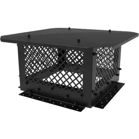Mximu 711181261073 14 Inch X Black Galvanized Steel Fireplace Chimney Caps For Outside