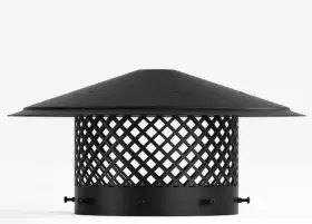 Mximu 744110100006 10 Inch Black Round Galvanized Steel Fireplace Chimney Caps For Outside