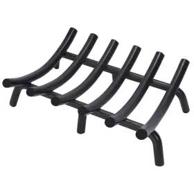 Myfireplacedirect B0bcph136y Fireplace Grate 17 Inch Round Solid Steel 3/4 Bar Heavy Duty Wood Stove Log Holder