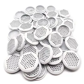 Nacx 730096845543 50pcs Air Vents 53mm Circular Soffit Vent Stainless Steel White
