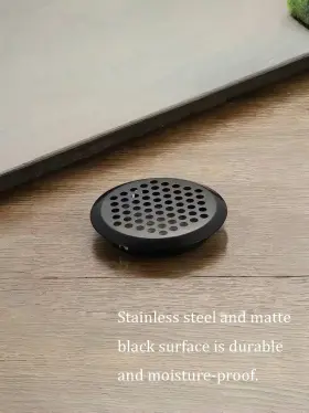 S577 Nacx 50pcs Air Vents 50mm Circular Soffit Vent Stainless Black #3