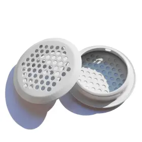 S579 Nacx 50pcs Air Vents 50mm Circular Soffit Vent Stainless Steel Round White