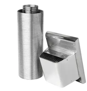 Ftv47 Napoleon Horizontal Top Vent Kit For Flexible Direct 4x7-inch