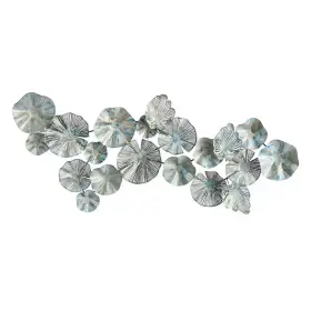 Nearly Natural 313033626674 5 Ft. X 2 Coastal Floral Black Silver And Gold Metal Montage Wall Art Decor