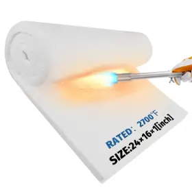 Nelyrho Blanket-s-1 24 Inch X16 X1 Ceramic Fiber Insulation Blanket Fireproof And Heat Resista