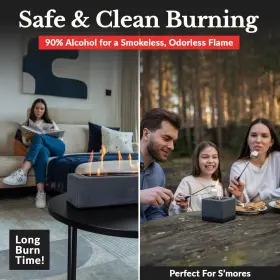 No 860009928534 Bio Ethanol Fireplace Fuel 3 X 1 Liter - Bioethanol Tabletop Fire Pit