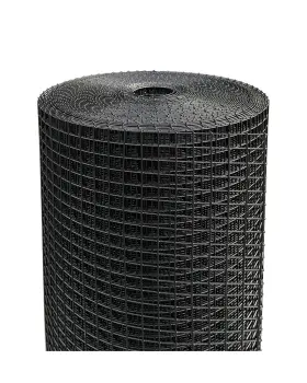 B19g-hc-60x100-n Nueve Deer Hardware Cloth 1/2 Inch Mesh 60ftft X 100ft 19-gauge Black Vinyl Coated Chicken