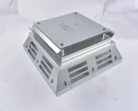 Oe Quality 46dva-hc Fits For High-wind Horizontal Square Termination Cap 4 Inch Inner Diameter