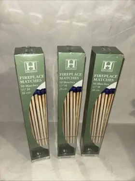 Panacea 15361 Lot 3 Open Hearth Fireplace Wooden Matches 11 Inch Length Grill Fireworks #15361
