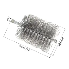 Pta230724tt000906 Patikil 4inch Chimney Brush 2pcs Cleaning Round Sweep Poly Ste #2 Pta230724tt000906 Patikil 4inch Chimney Brush 2pcs Cleaning Round Sweep Poly Ste #2