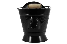 Pellethead Ph-cb1blk Stove And Fireplace Black Coal Hod Fuel Ash Scuttle Bucket Pail - N