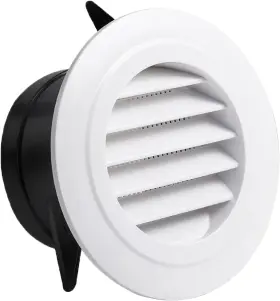 P030-4in-1 Peoin Soffit Vents 4 Inch Vent Cover - Round With Built-in Fly