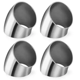 Tuor3291-3293-e01 Phituoda 4 Pack Od 45 Degree Bend Tube Exhaust Elbow Pipe 304 Stainless Steel 2 Inch