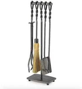 Pilgrim 18001 Home And Hearth Lodge Tall Fireplace Tool Set 31 Inch Black