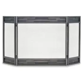 Pilgrim 18236 Home And Hearth Lanier Tri Panel Fireplace Screen Natural Iron